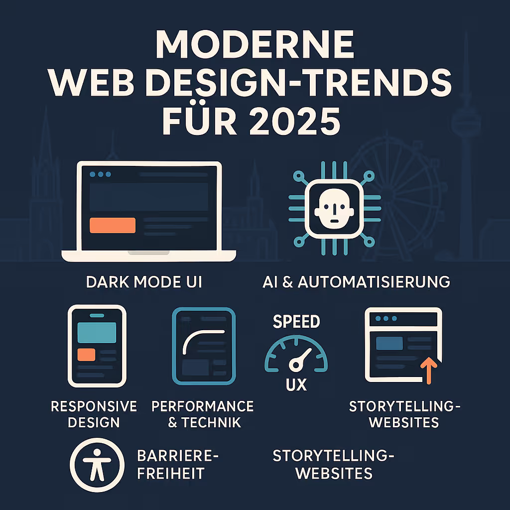 Moderne Webdesign Trends für 2025